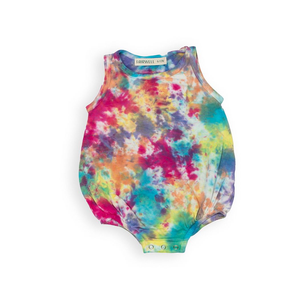 Fairwell Bubble Romper - Rainbow Sprinkles FINAL SALE