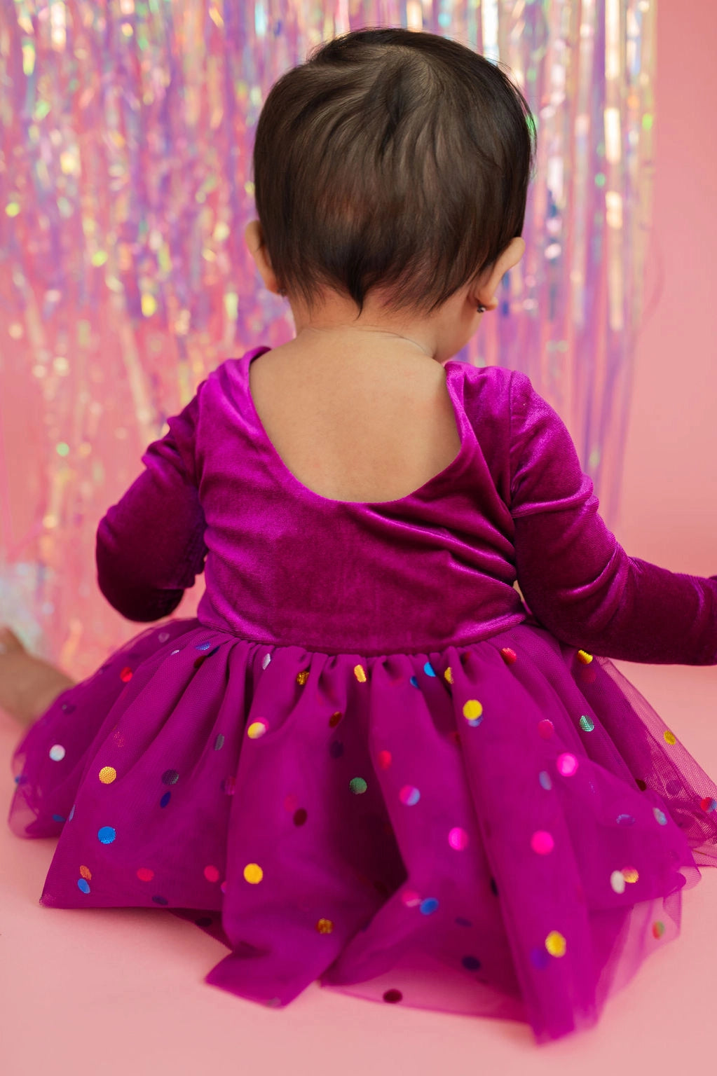 Carly Bubble - Deep Purple Confetti