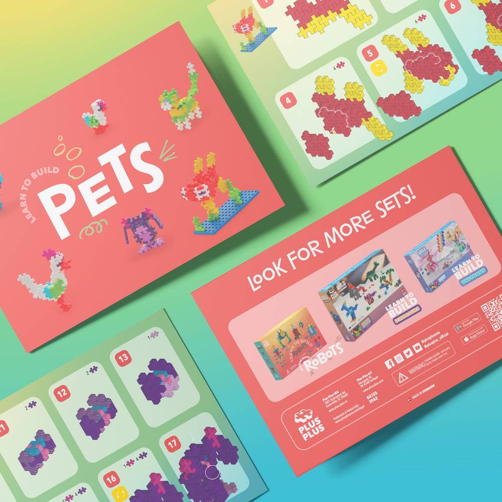 Plus-Plus Learn To Build - Pets 275 pc