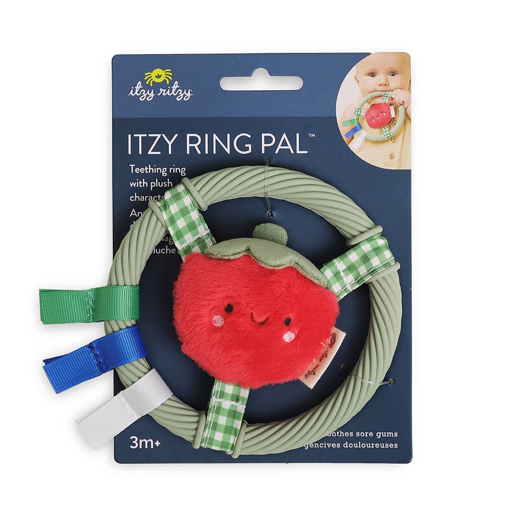 Itzy Ring Pal Teether - Red Tomato