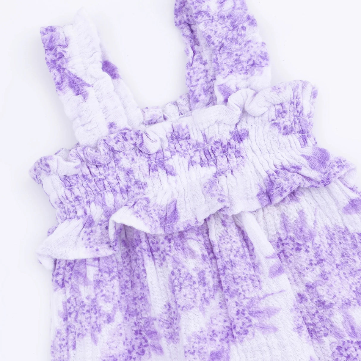 Ruffly Strap Bubble - Lilac Floral