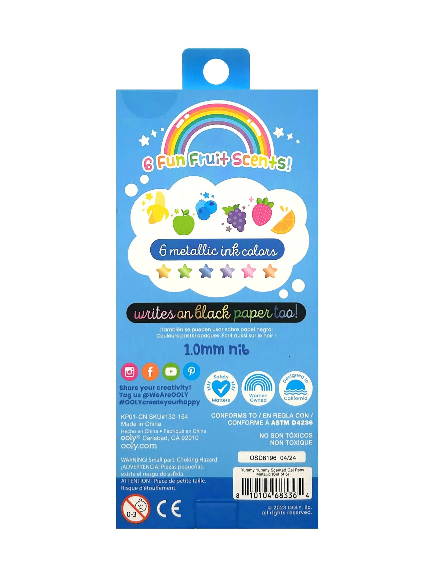 Yummy Yummy Scented Gel Pens - Metallic