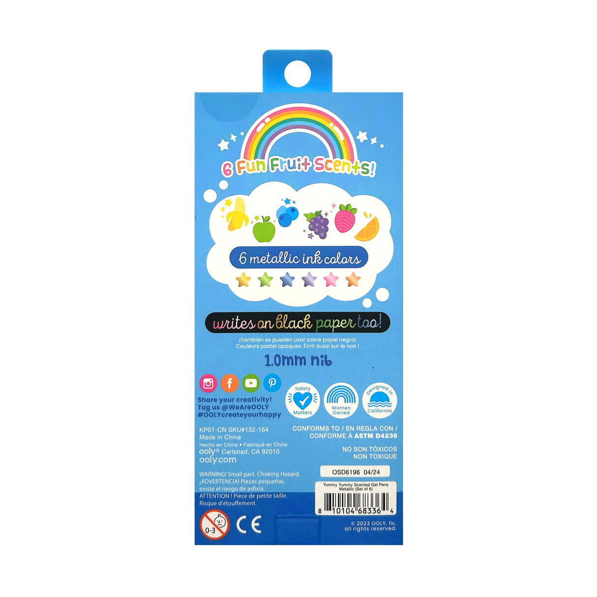Yummy Yummy Scented Gel Pens - Metallic