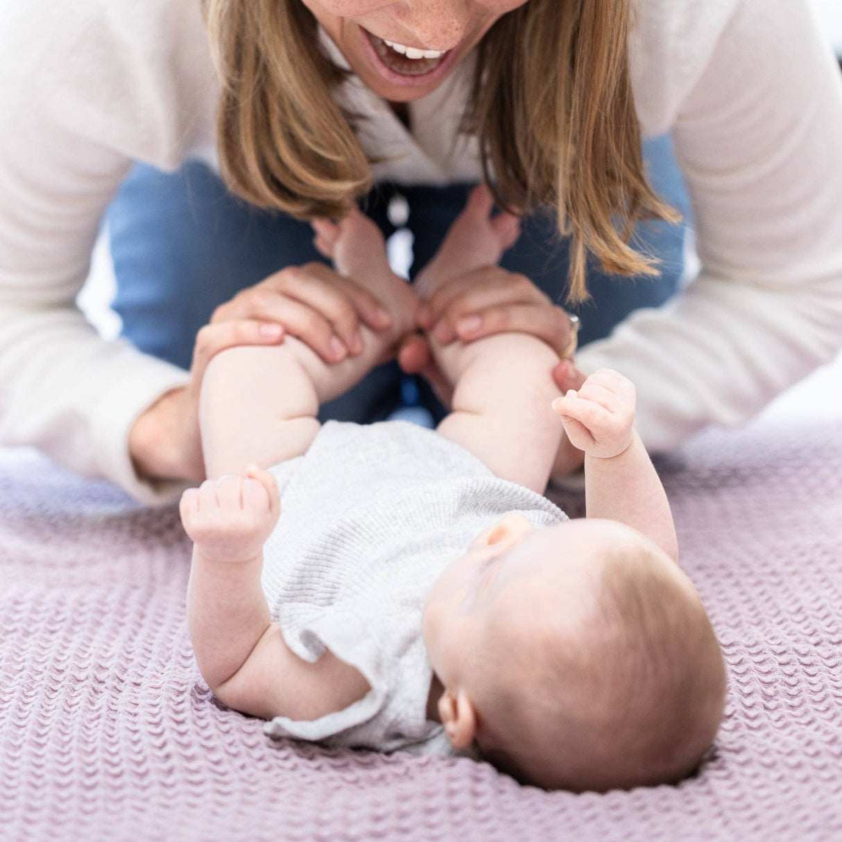 Waffle Baby Blanket - Orchid