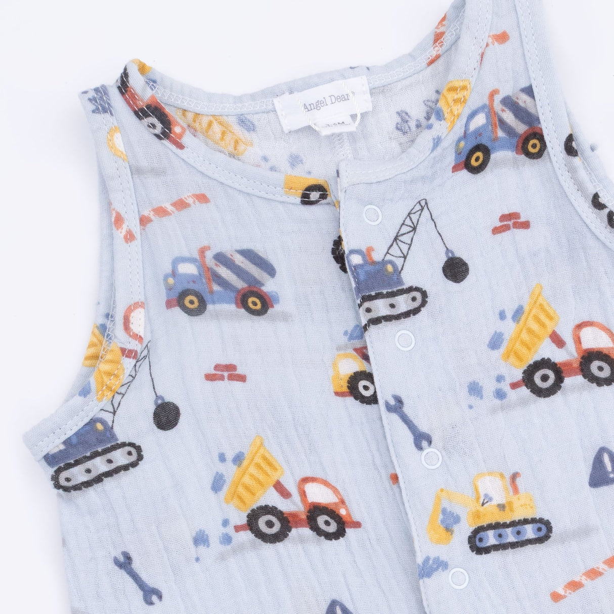 Sleeveless Shortie Romper - Crayon Construction