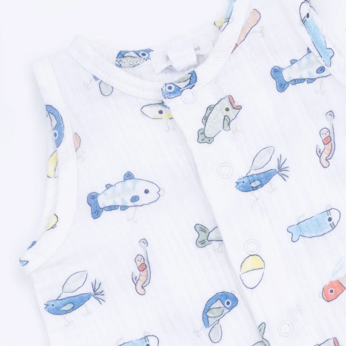 Sleeveless Shortie Romper - Fishing Lures
