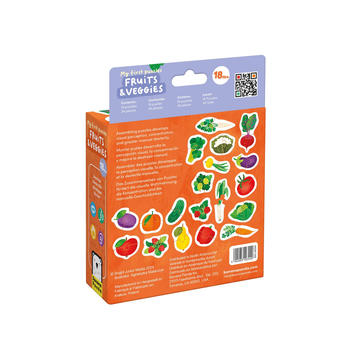 My First Puzzles - Fruits & Veggies