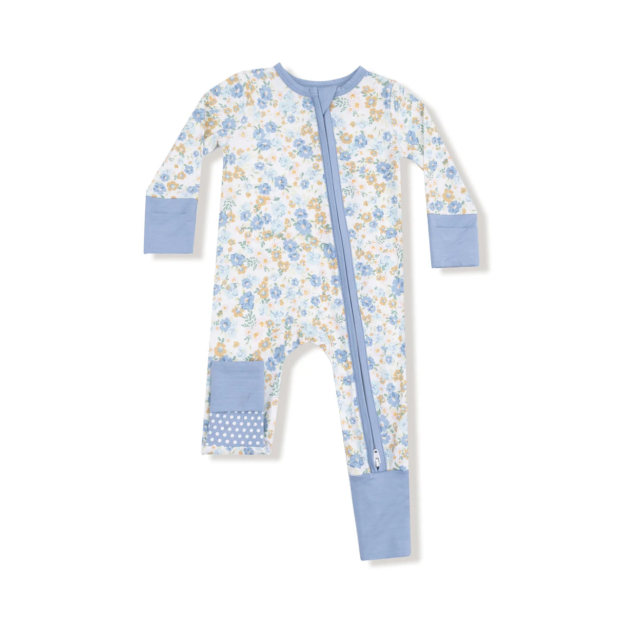 Zip Romper - Sweet Rose Calico