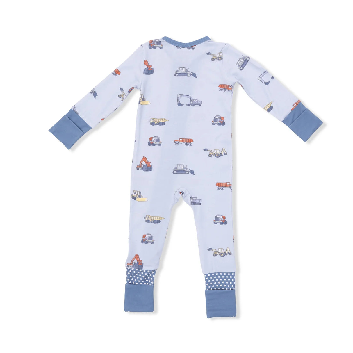 Zip Romper - Construction Vehicles