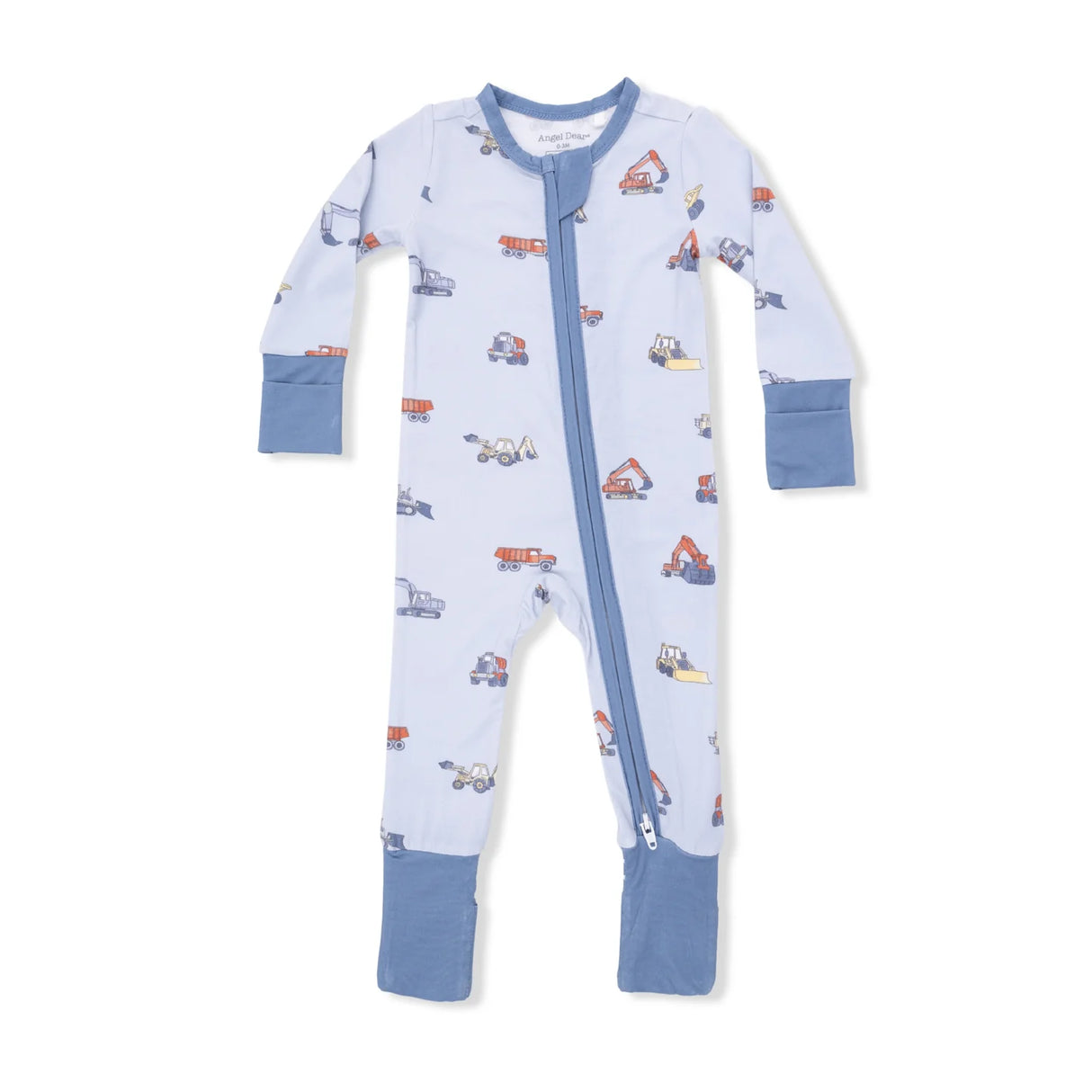 Zip Romper - Construction Vehicles