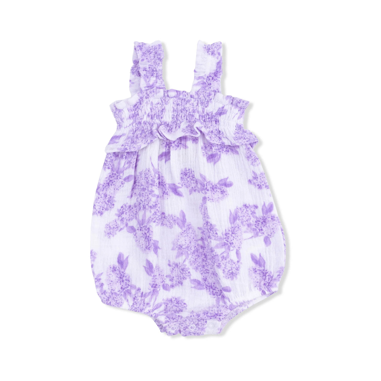 Ruffly Strap Bubble - Lilac Floral
