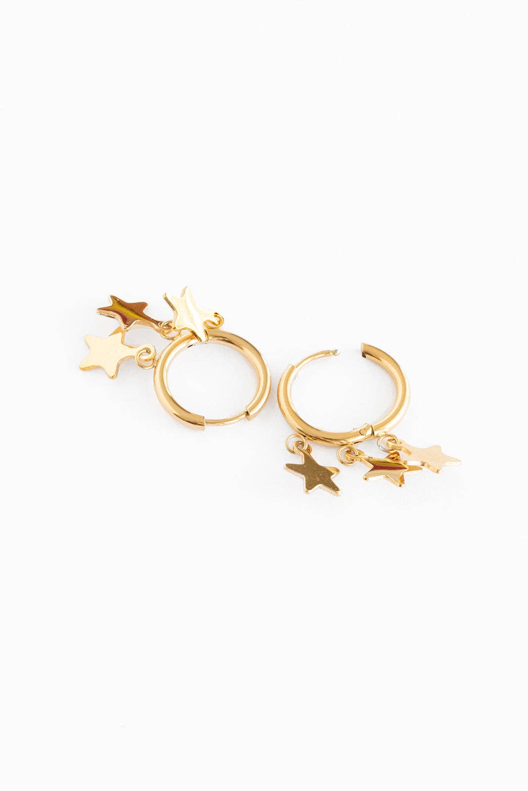 Pip Pop Post Earrings - Triple Star Hoop