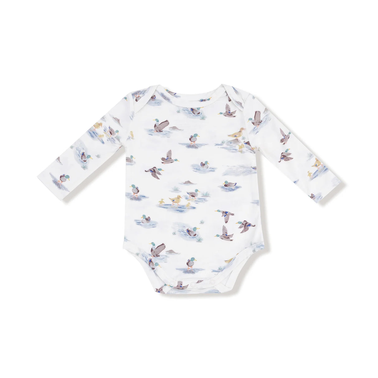 Long Sleeve Bodysuit - Migrating Mallards