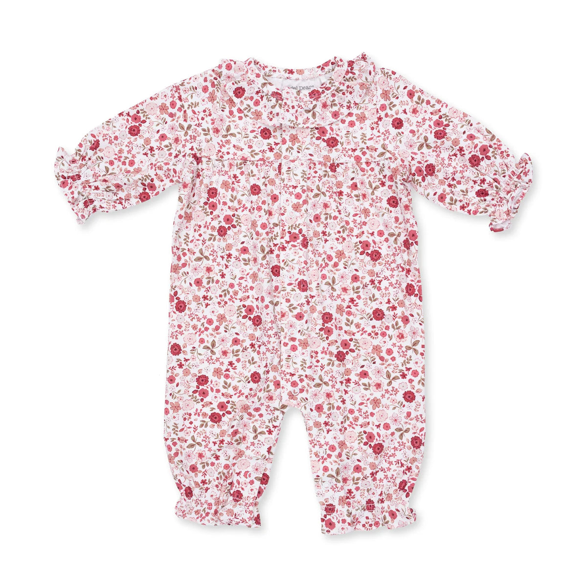 Ruffle Collar Romper - Serene Floral