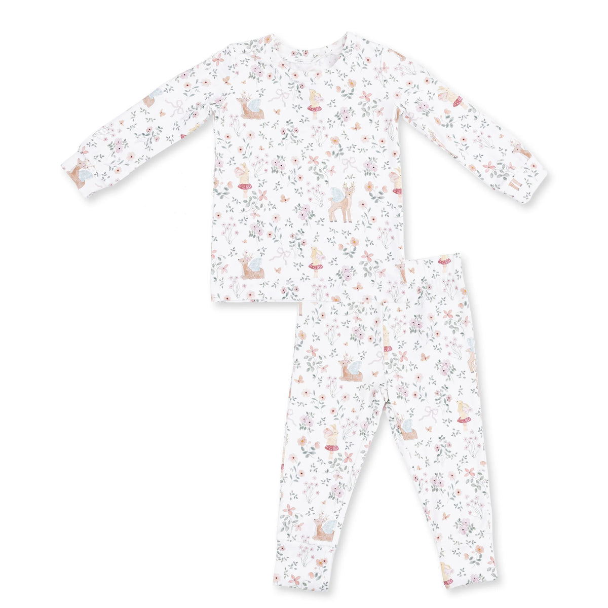 Long Sleeve Loungewear Set - Enchanted Woodland