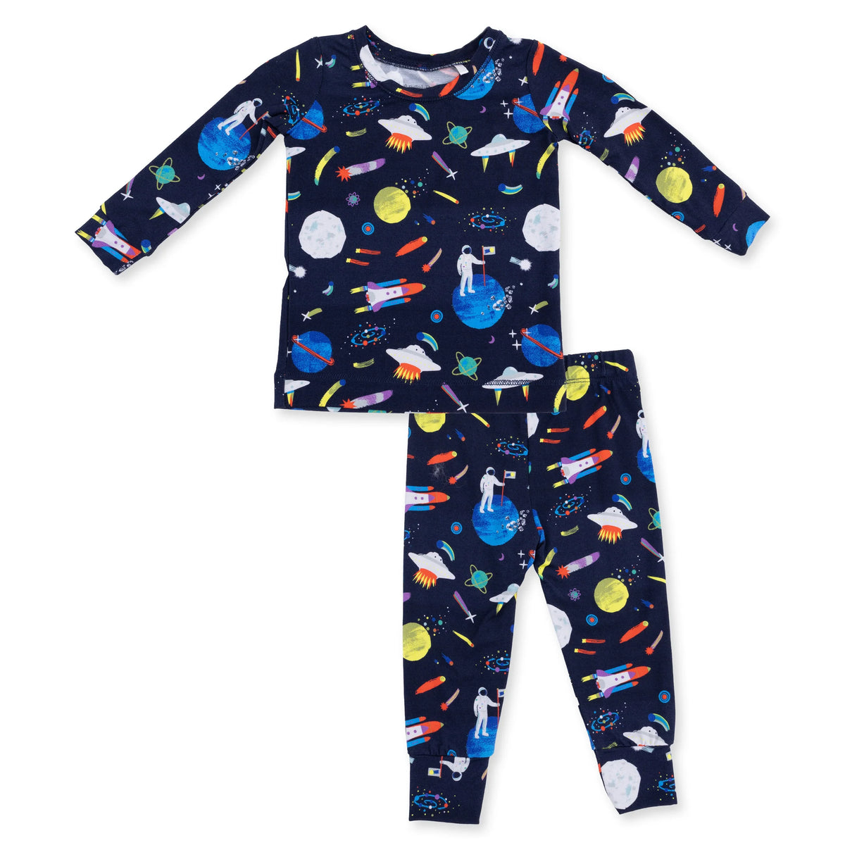 Long Sleeve Loungewear Set - Astronauts and Rockets