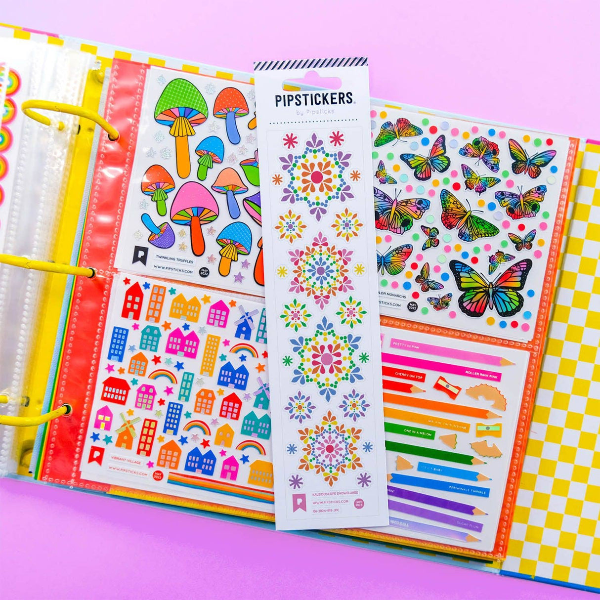 Pipstickers - Kaleidoscope Snowflakes