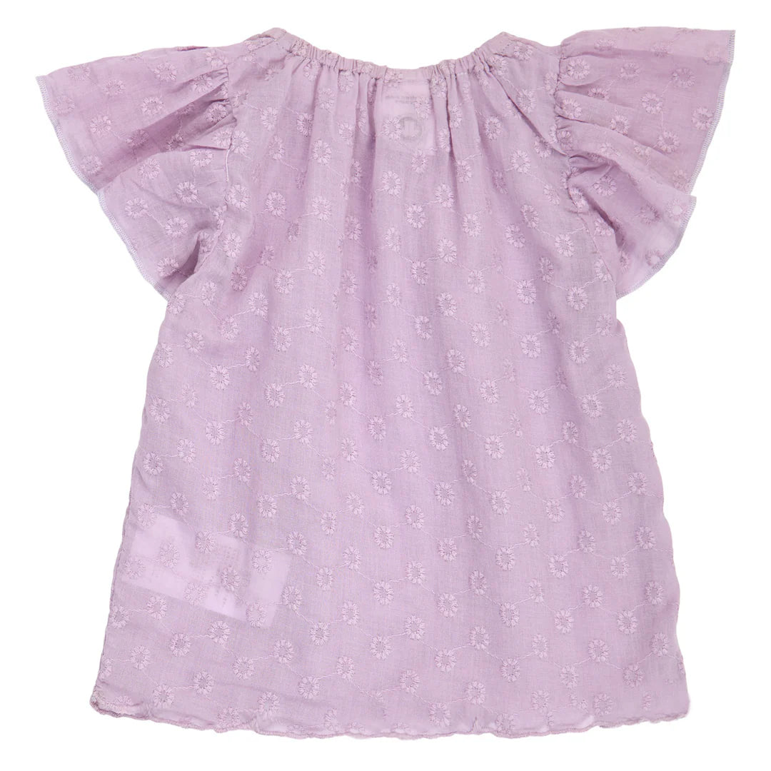 Daisy Frill Tee - Lilac FINAL SALE