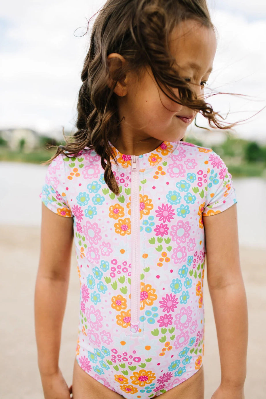 Zoey Swimsuit - Pink Flowers FINAL SALE