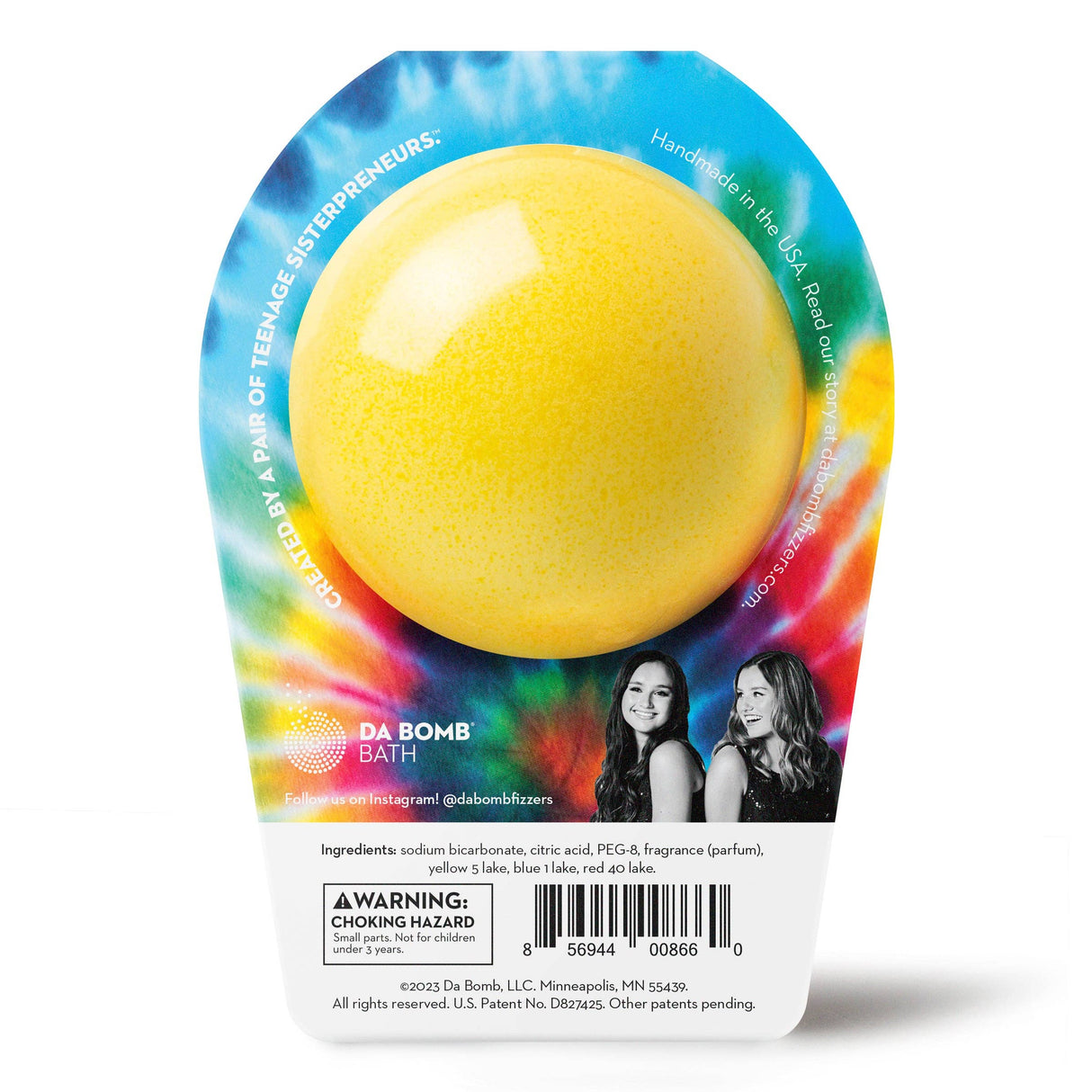 Da Bomb Bath Fizzers - Tie Dye Yellow Bomb™