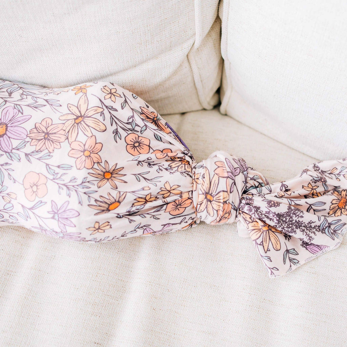 Knit Swaddle Blanket - Flora
