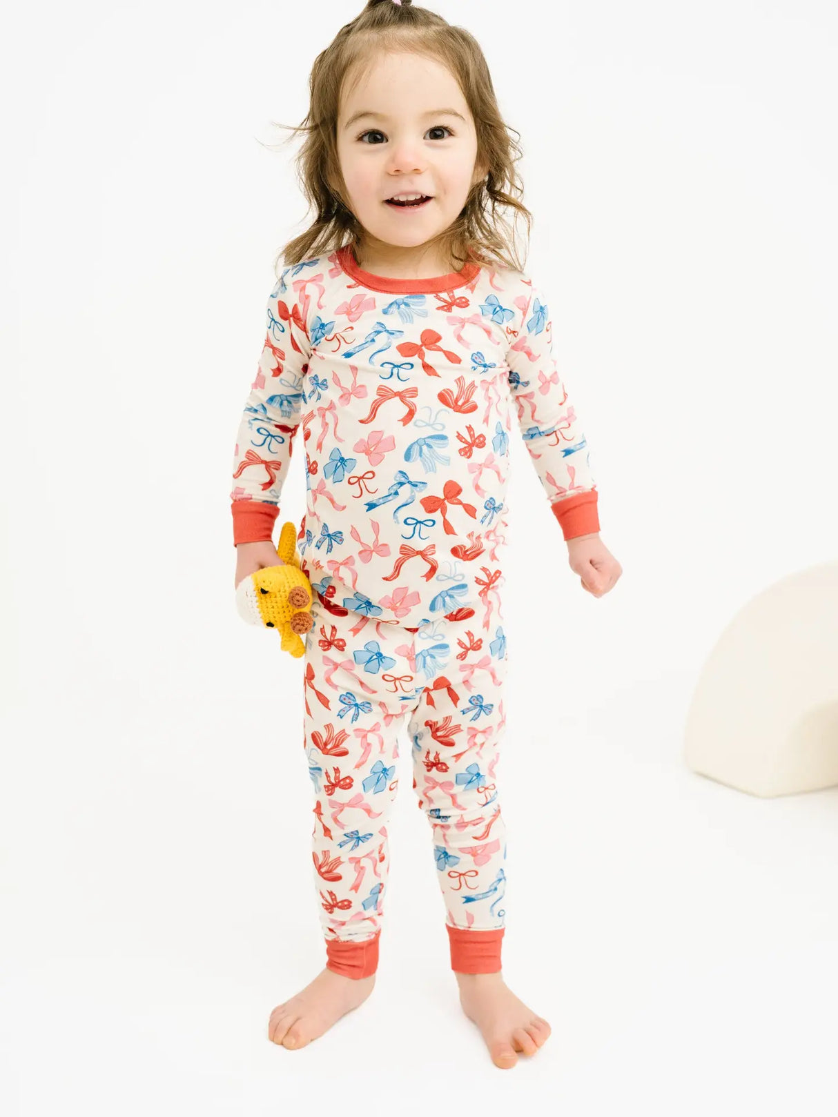 Long Sleeve Pajama Set - USA Bows