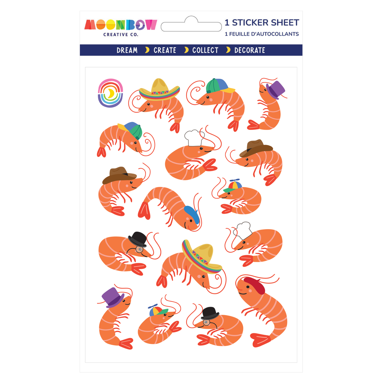 Moonbow Creative Co Stickers - Shrimply Silly