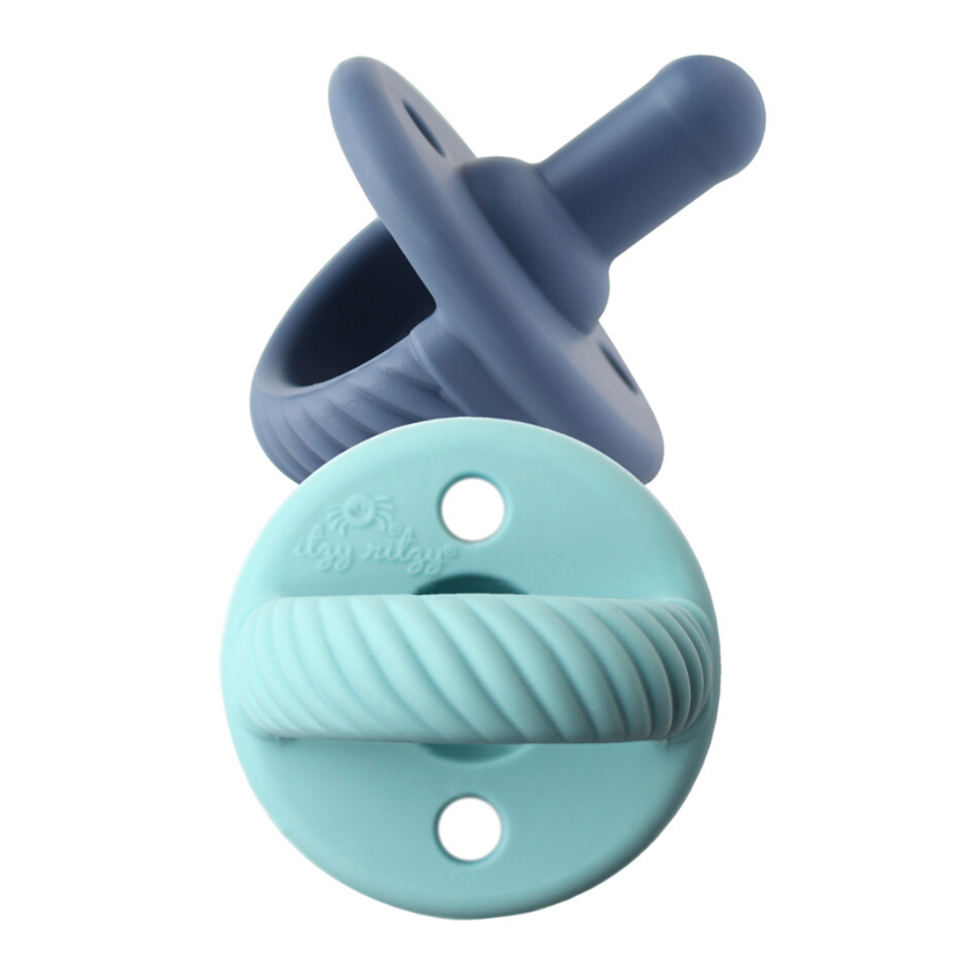 Sweetie Soother Pacifier Set - Blue Cables