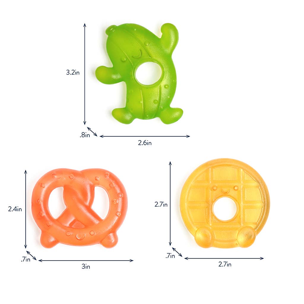 Cutie Coolers Water Filled Teethers - Silly Foods