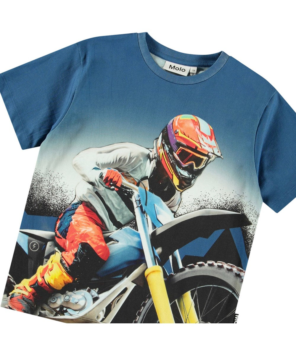 Molo Riley Tee - Big MC Blue FINAL SALE