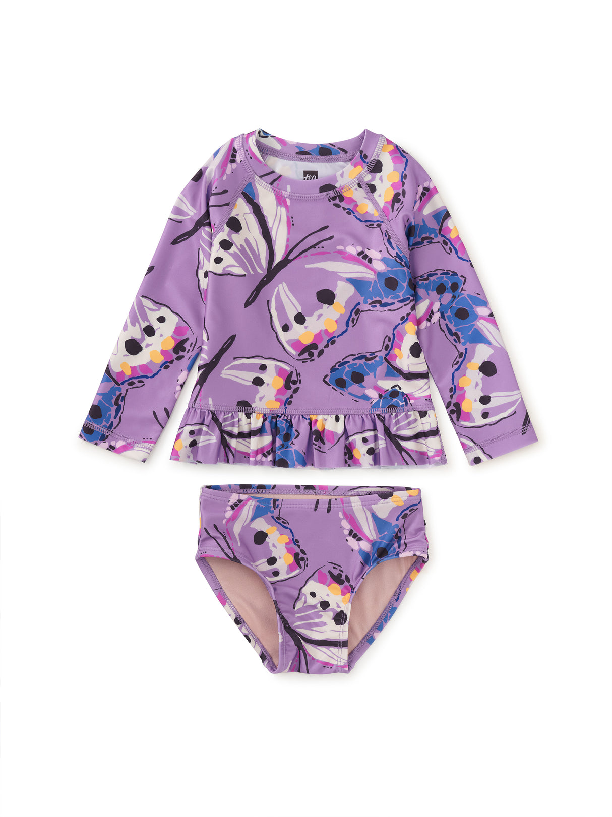 Rash Guard Swim Set - Carnival Butterfly FINAL SALE