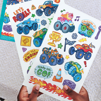 Tattoo Palooza Temporary Tattoos - Monster Trucks