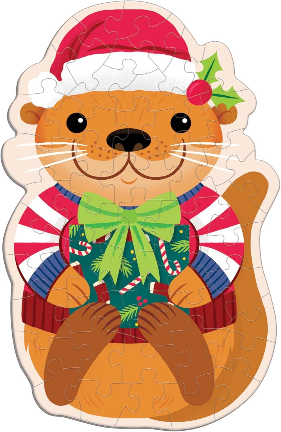 48 Piece Scratch and Sniff Shaped Mini Puzzle - Cinnamon Otter