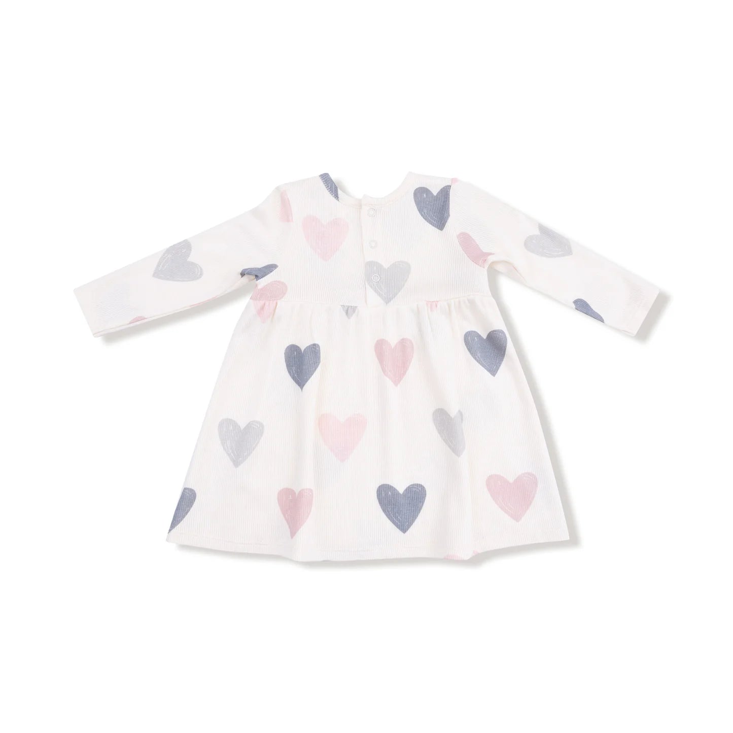 Long Sleeve Dress and Bloomer - Hearts
