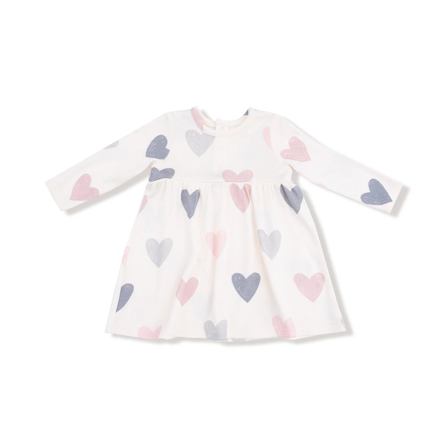 Long Sleeve Dress and Bloomer - Hearts