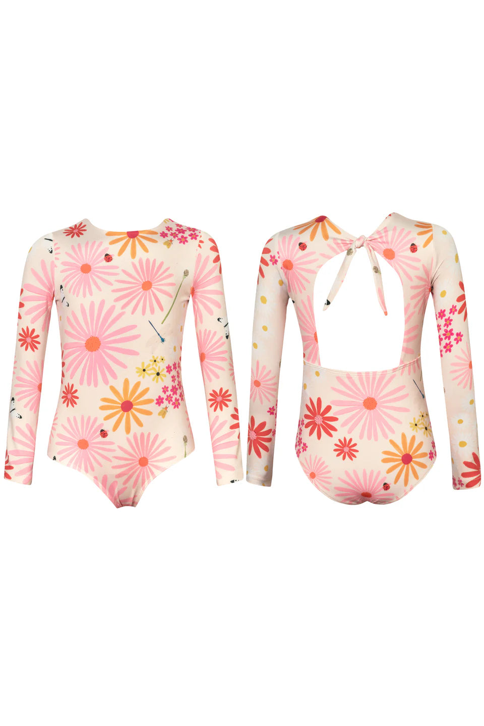 Pepita & Me Sun Long Sleeve Swimsuit - Garden Pink