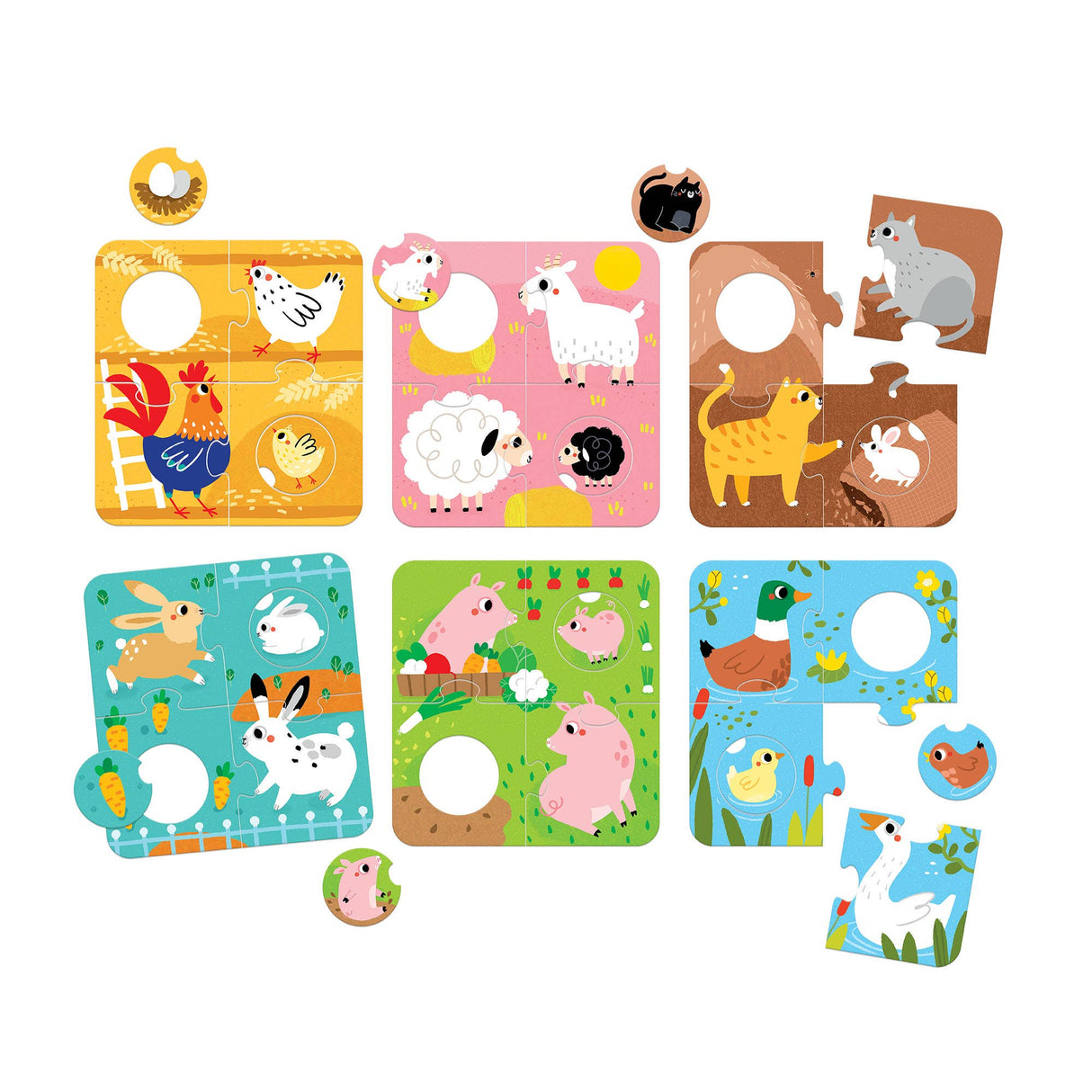 Matching Puzzles - Farm Animals