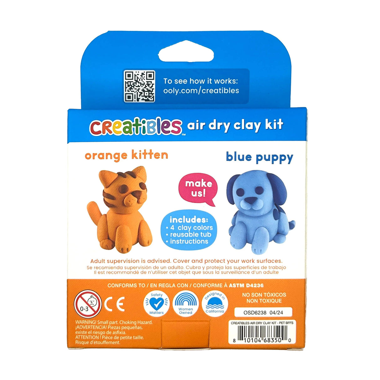 Creatibles DIY Air-Dry Clay Kit - Pet BFFs