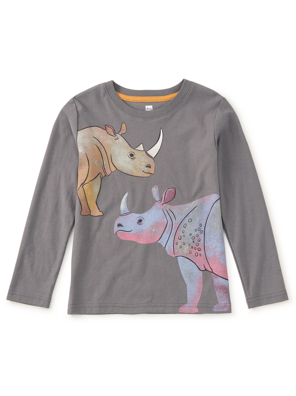 Graphic Tee - Painted Rhinos