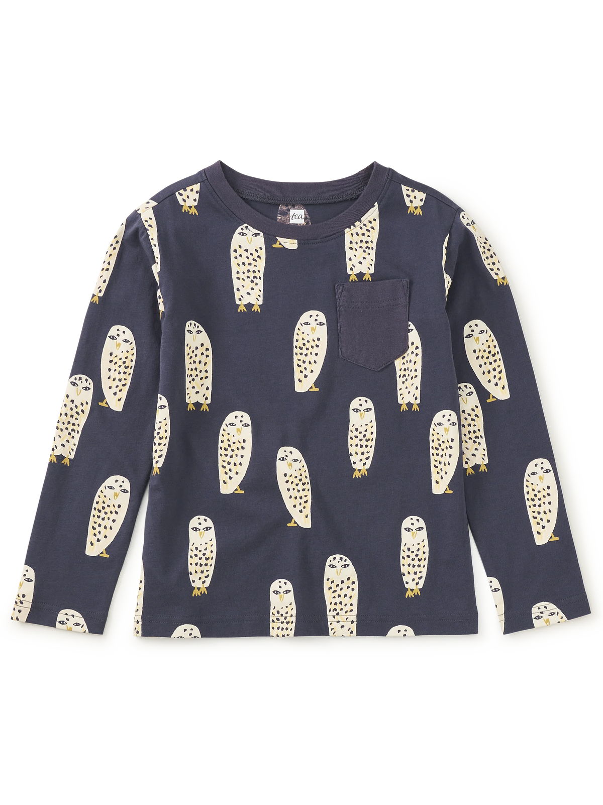 Printed Pocket Tee - Snowy Owl
