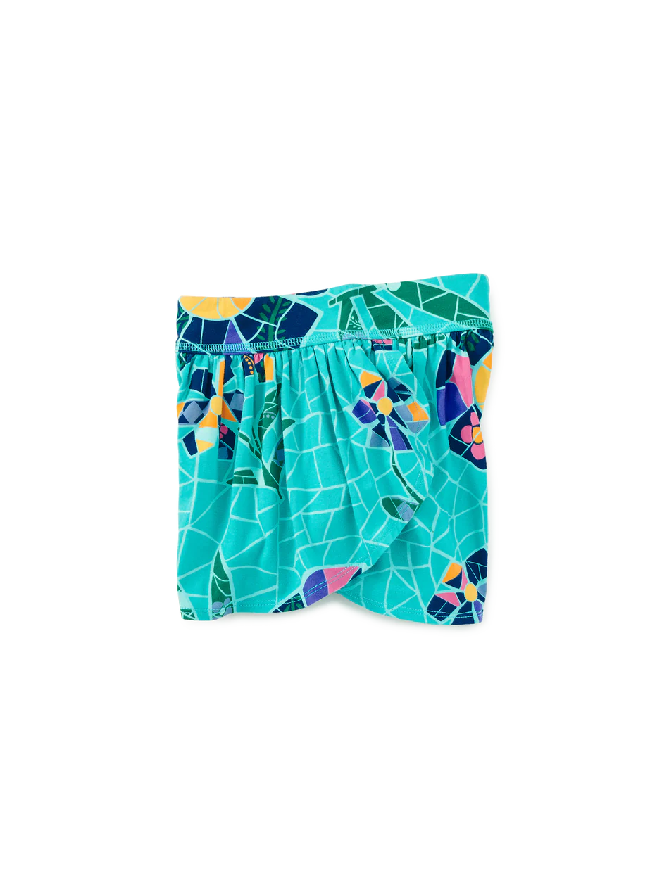Sporty Petal Shorts - Mosaic Floral