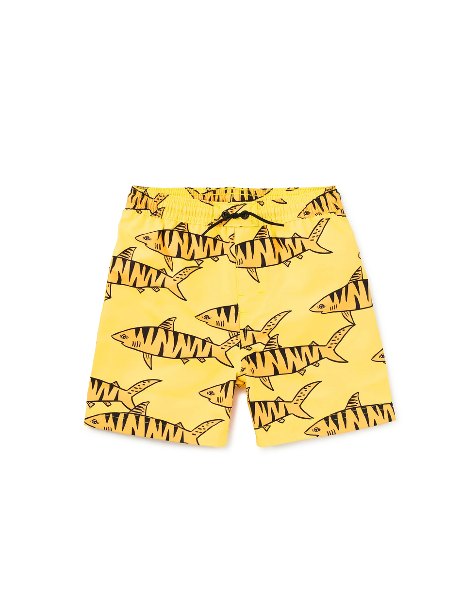 Mid Length Swim Trunks - Tiger Shark