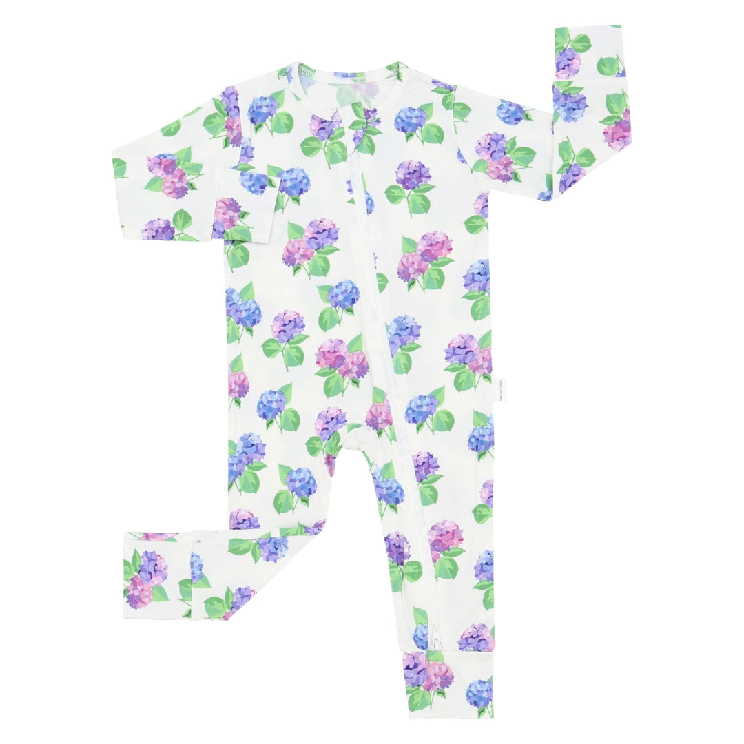 Zip Romper - Cape Cod Hydrangea