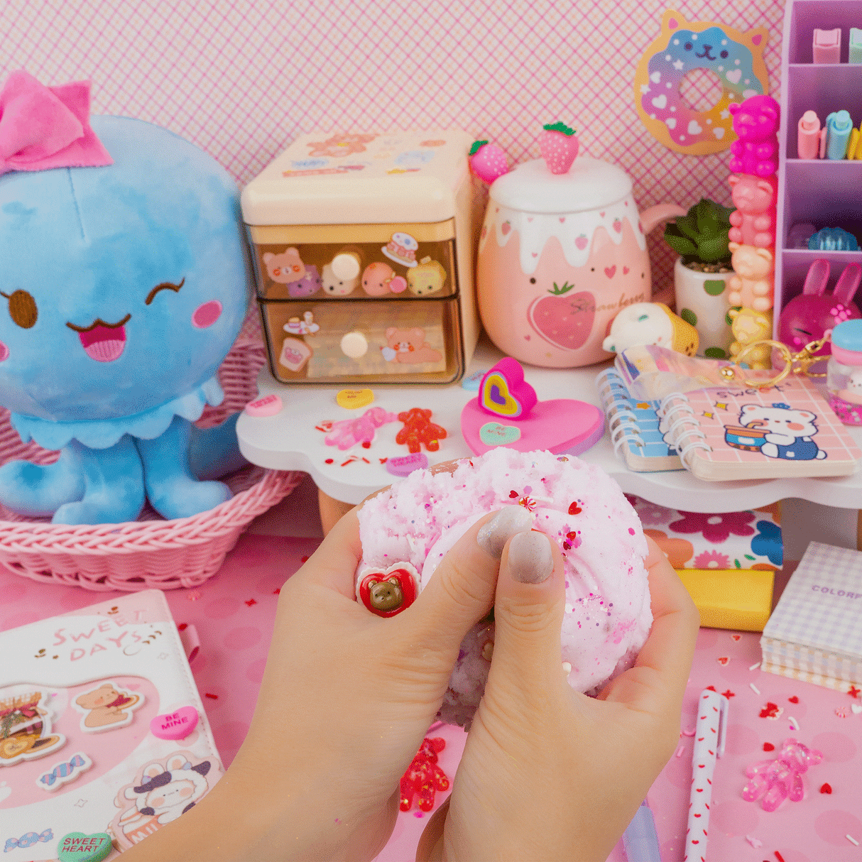 Kawaii Slime - I Love You Beary Much Cloud Slime
