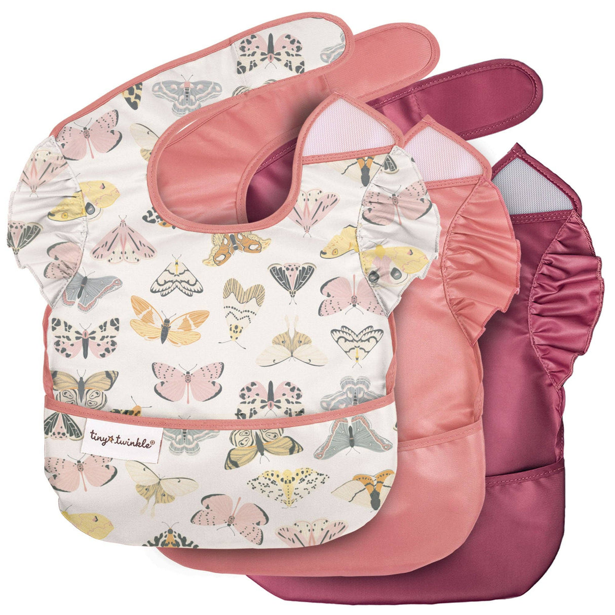 3 Mess-Proof Easy Bibs - Flutter
