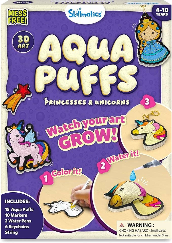 Aqua Puffs - Princesses & Unicorns