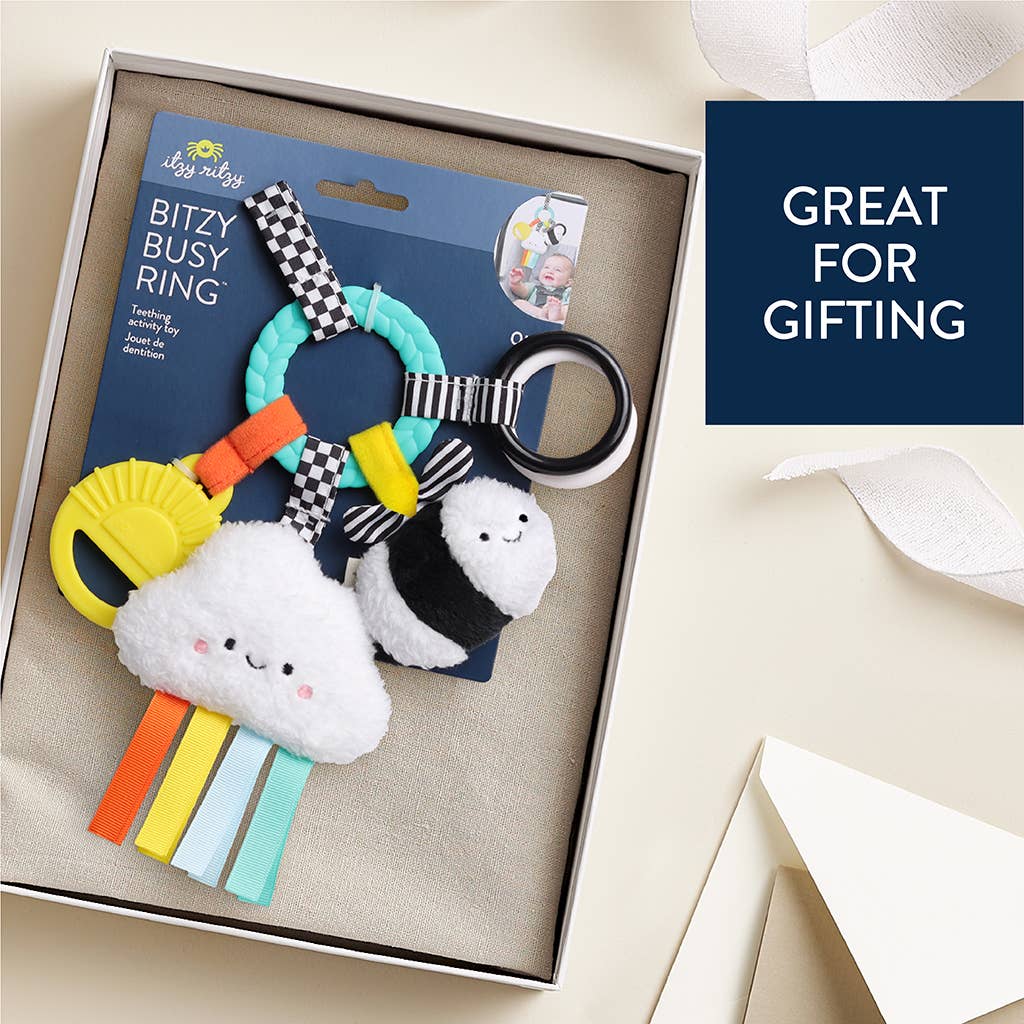 Bitzy Busy Ring Teething Activity Toy - Veggie