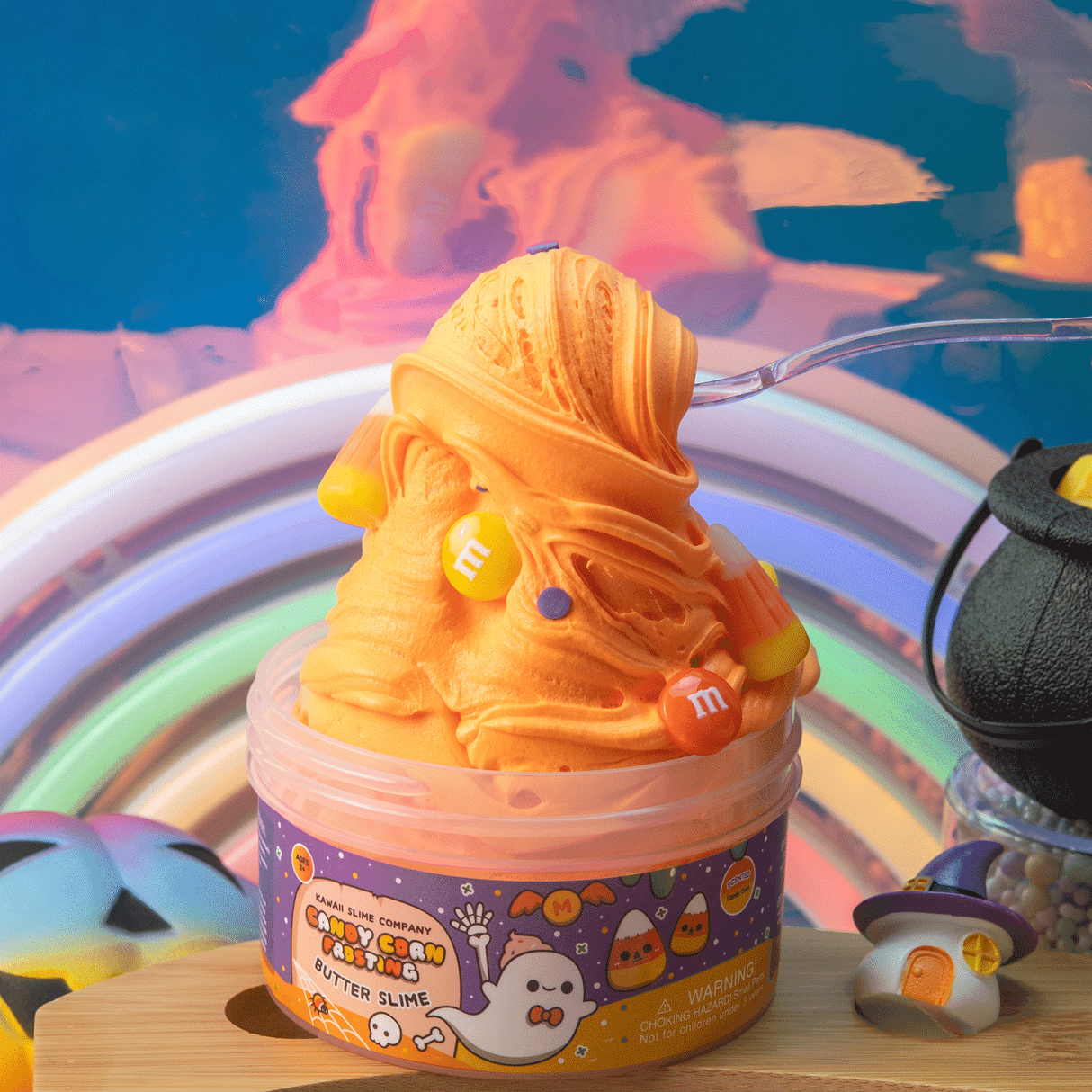 Kawaii Slime - Candy Corn Frosting Butter Slime