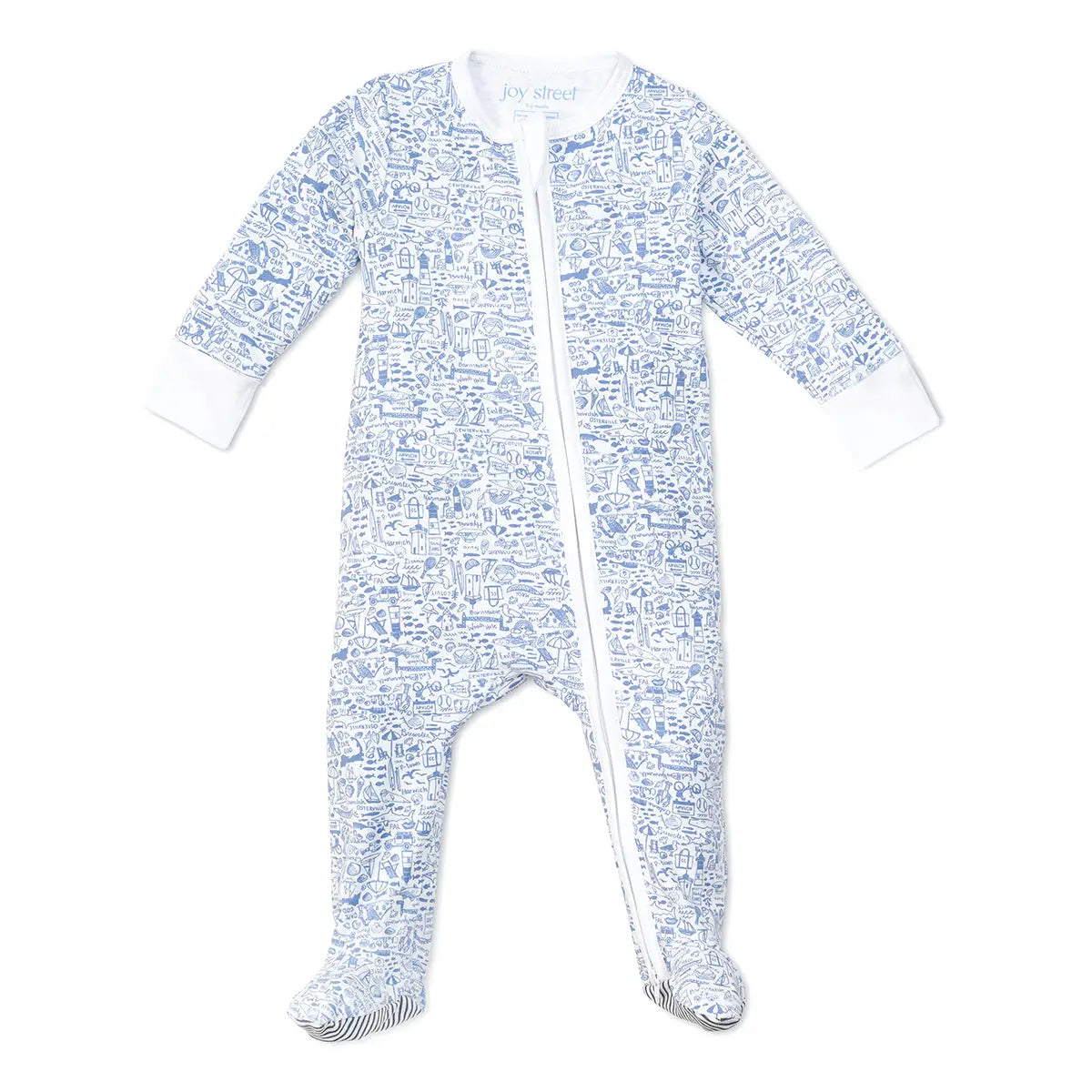 Cape Cod Zip Romper - Sailor Blue