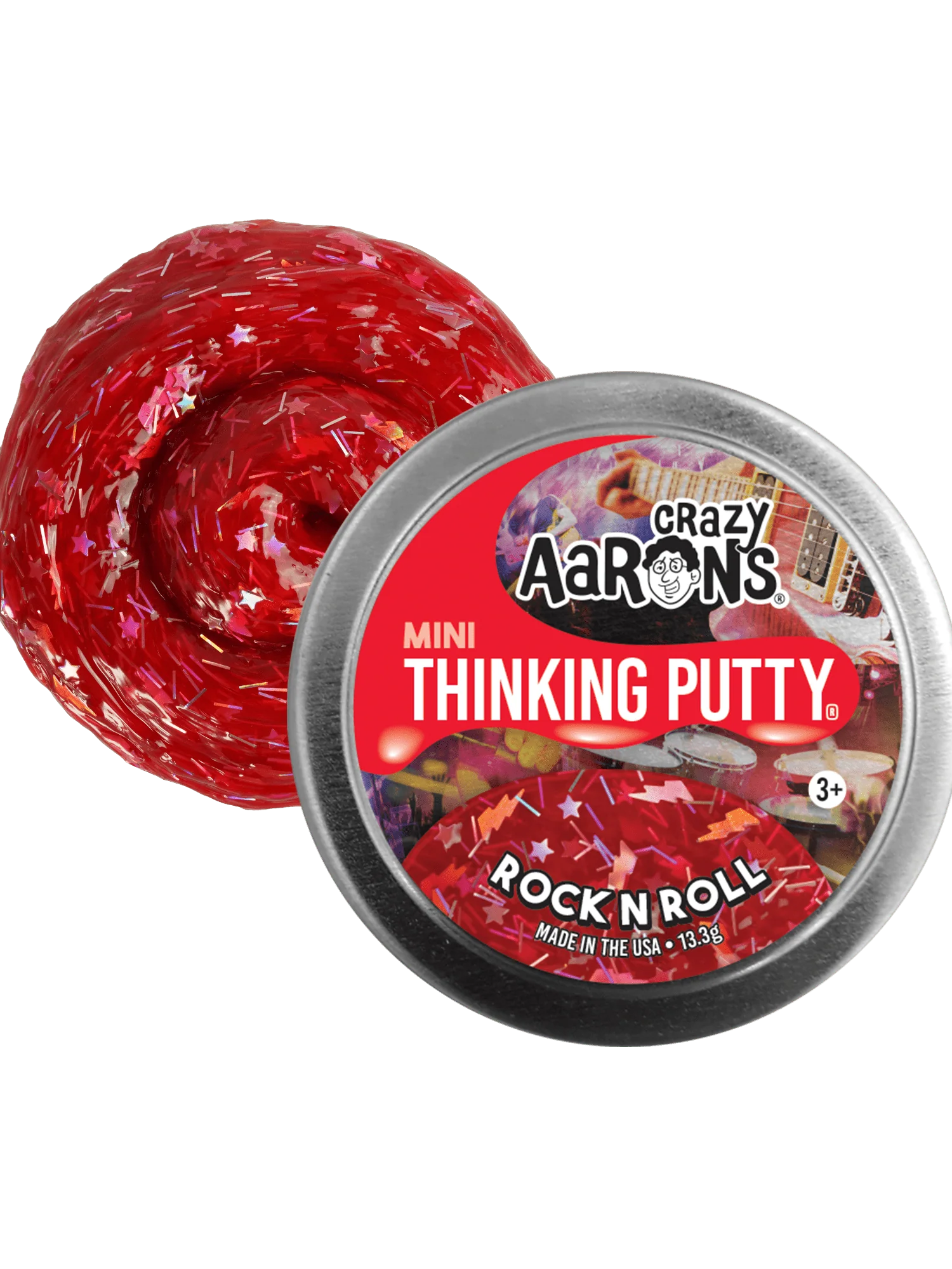 Crazy Aaron's Thinking Putty Mini Tin - Rock N Roll